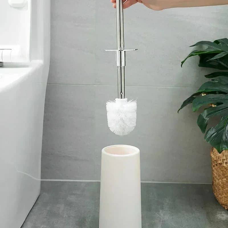 Household Floor Cleaning Creative Nordic Style Golden Toilet Brush with Holder Wc Brush Bathroom Cleaning Brush Bath Accessories