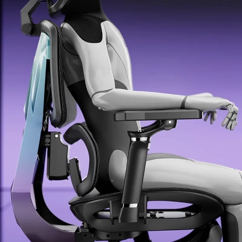 Sedia da Gaming Ergonomica per Computer e Ufficio con Meccanica Artificiale