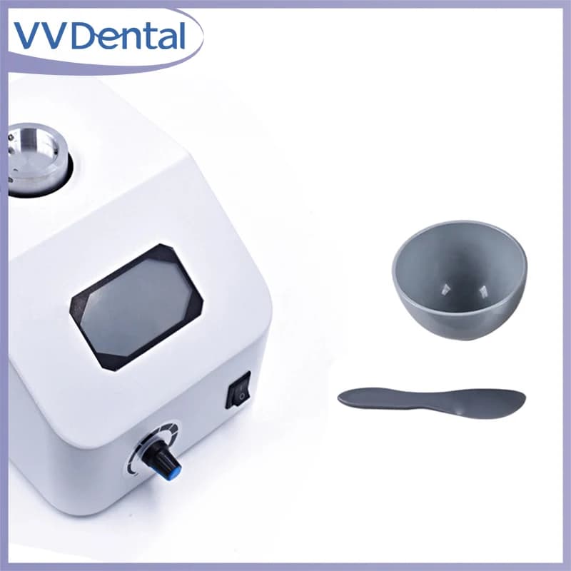 Miscelatore per Alginato Dentale VVDental 100-700ML, Miscelatore per Gesso e Materiale da Stampa Dentale 300rpm, Attrezzatura da Laboratorio Odontoiatrico