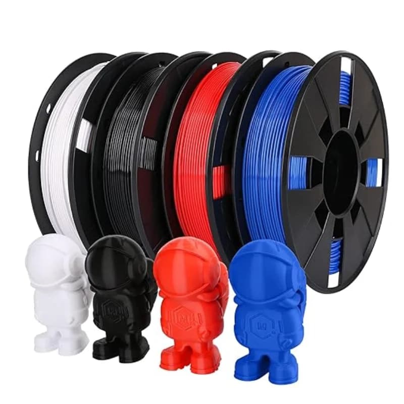 3D Printing Filament PLA 1kg 500g 250g Basic PLA Filament 1.75mm FDM Printer Plastic Material 3D Filament Silver Black