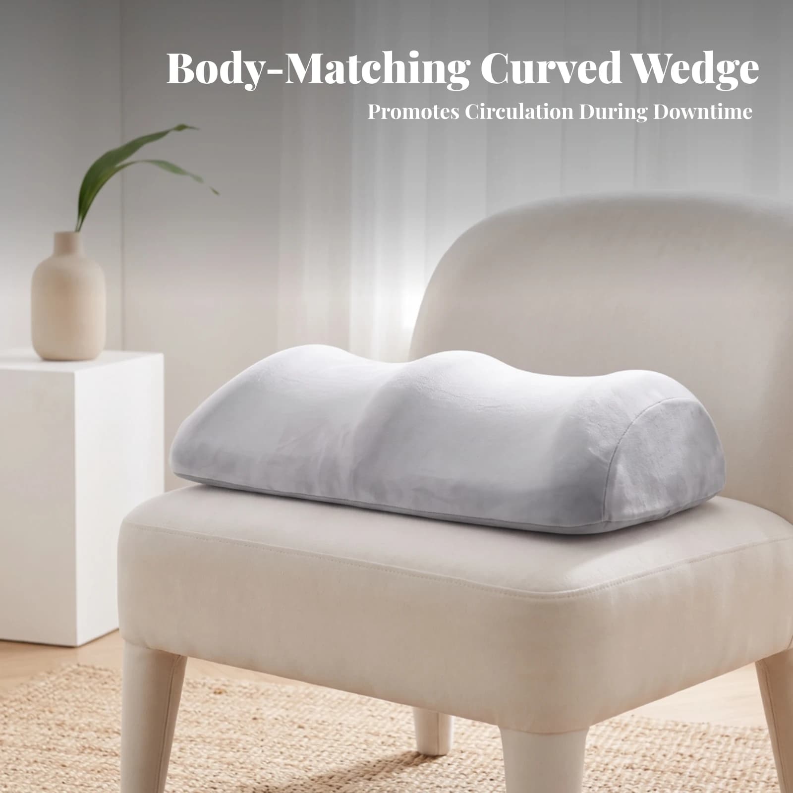 Leg Elevation Pillow High-Density Leg Elevating Pillow Cushion Portable Soft for Back Sleepers, Recovery, Bed