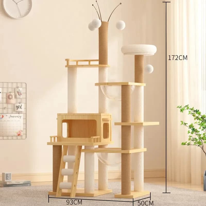 Cat climbing frame Cat litter One large Cat shelf