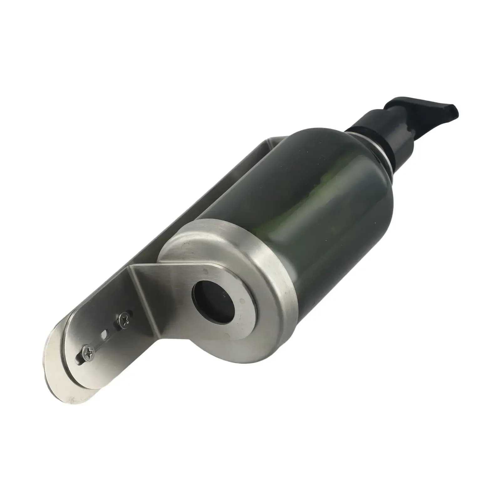 Per cucine per bagni Dispenser di sapone verde Bottiglia con pompa Design a parete Bottiglia verde in plastica e acciaio inossidabile