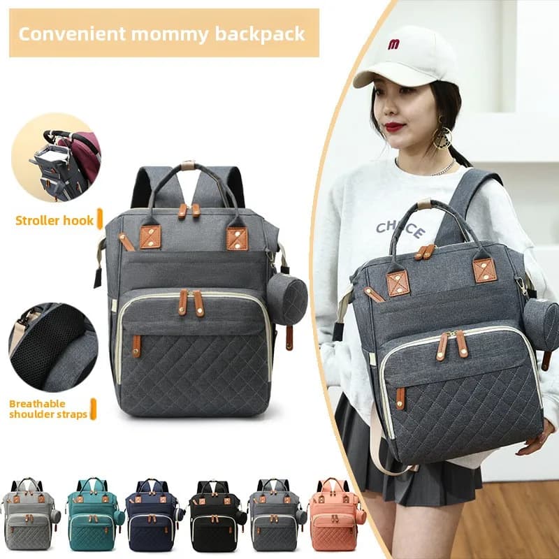 Large Capacity Mommy Bag Multifunctional Baby Carrier Maternity Bag Insulated Milk Storage Double Tote Bags for Outing Backpack