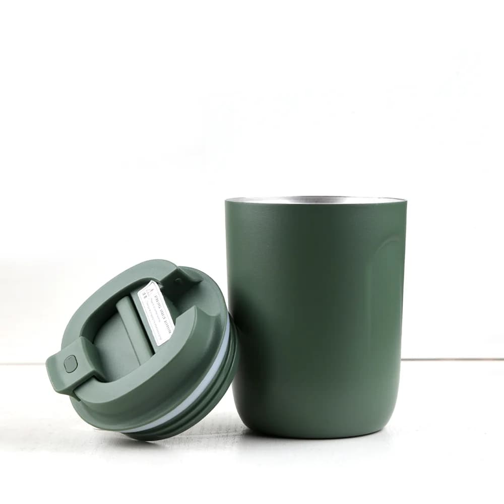 Borraccia termica mini, tazza da viaggio isolata, tazza da caffè, tazza da campeggio in acciaio inossidabile a doppia parete, a prova di perdite