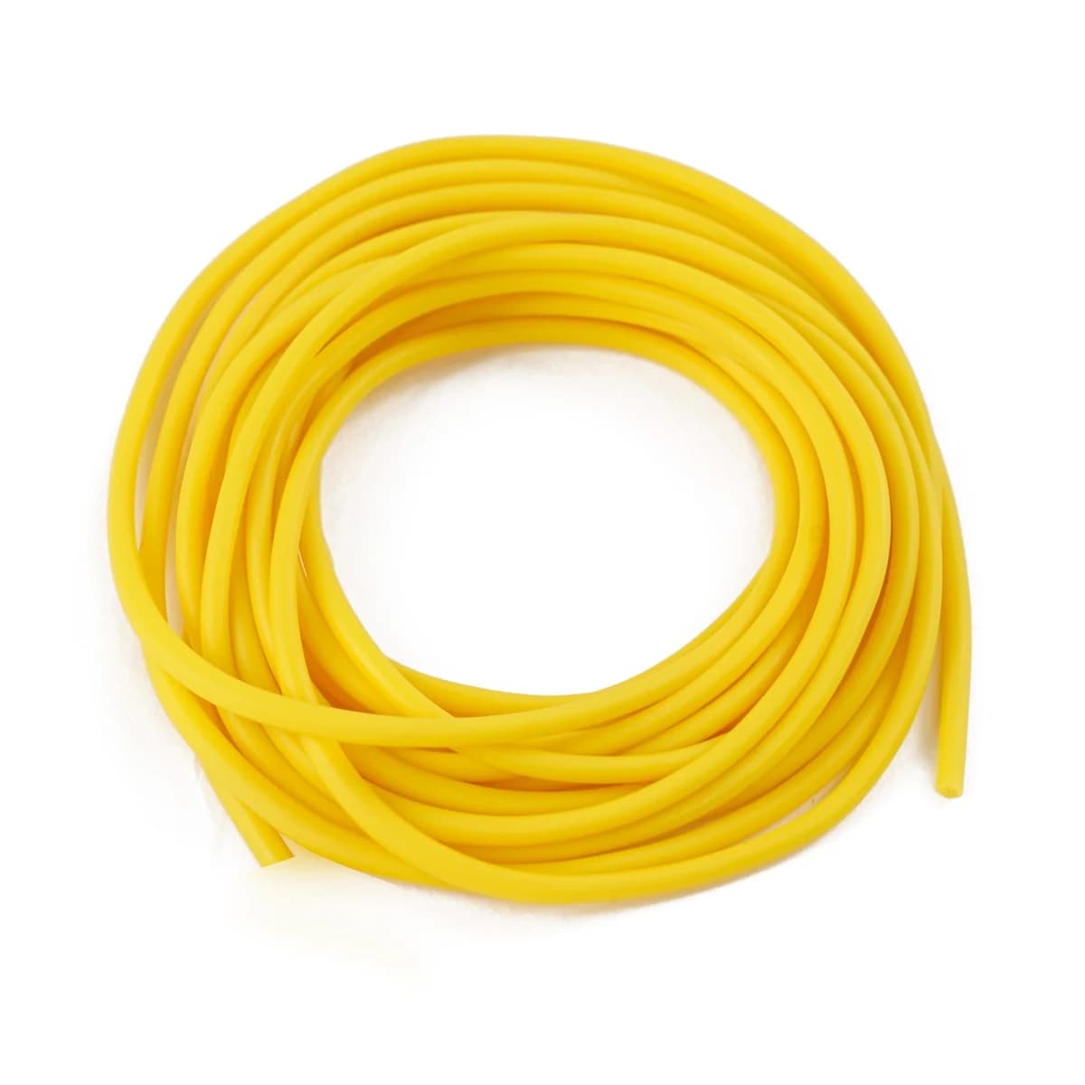 Filo da Pesca Elastico a Nucleo Solido, Diametro 2.4mm, Tubo in Lattice Giallo, Corda di Ritenzione, Lunghezze 6m/10m/20m/50m, Attrezzatura per la Pesca