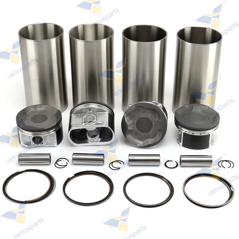 2TR Piston + Cylinder Liner + Piston Rings 4-cylinders For Toyota 2TR-FE 2TRFE Overhaul Rebuild Kit Engine Parts STD