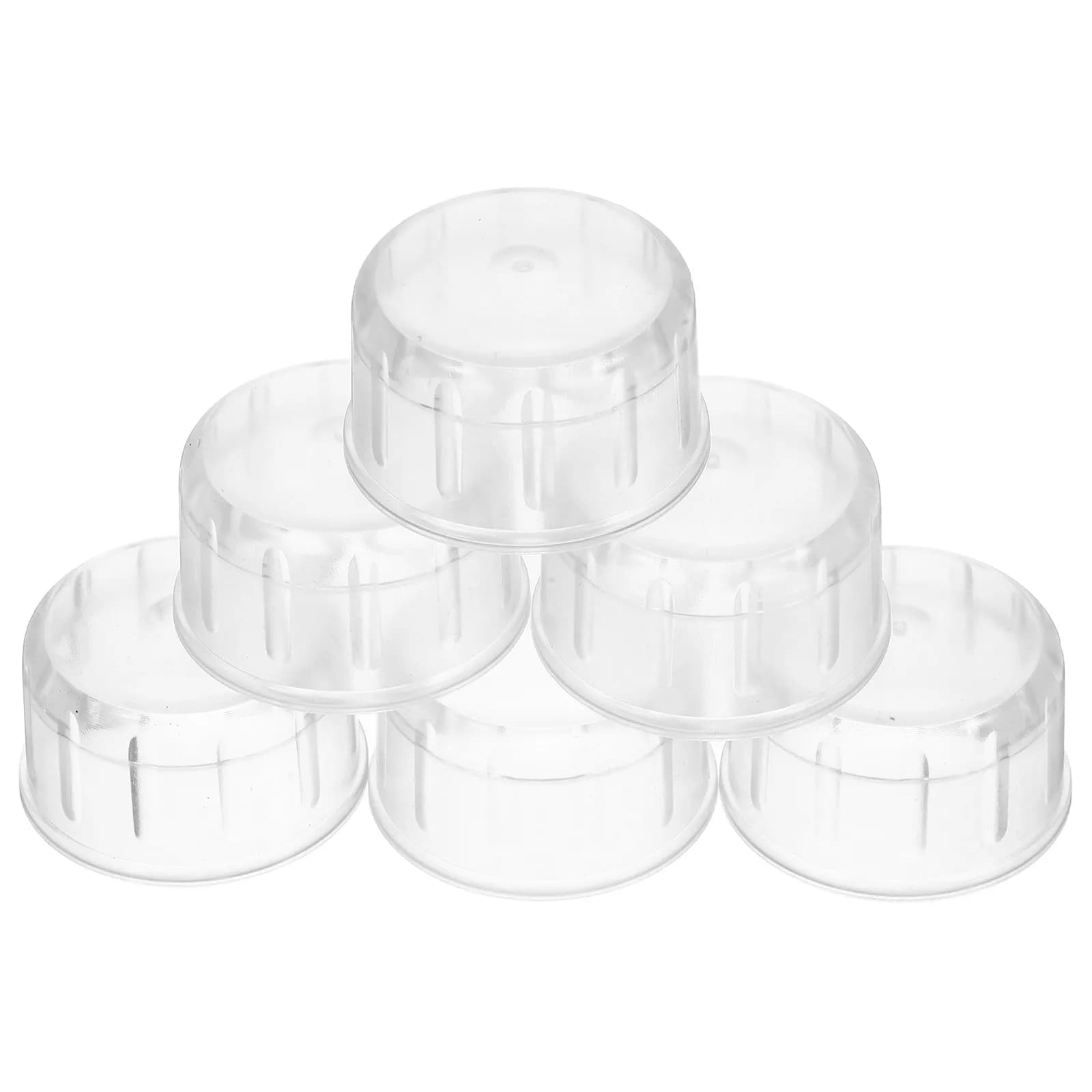 6Pcs Shaker Cup Lids High Temperature Resistant Universal Splash-Proof Cup Covers Reusable Plastic Lids for Cocktail Use
