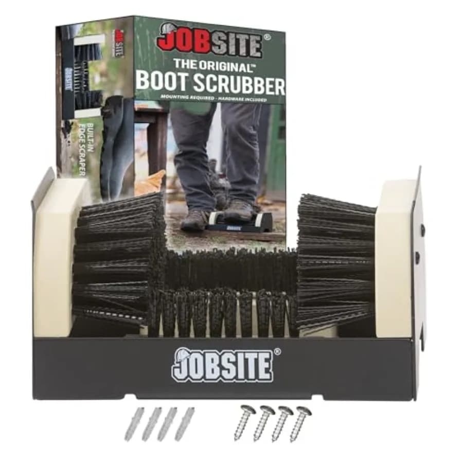 The Original Boot Scrubber - Spazzola Raschiatrice per Scarpe Industriale per Tutte le Condizioni Atmosferiche - Confezione da 2 per Uso Intensivo Esterno e Interno D