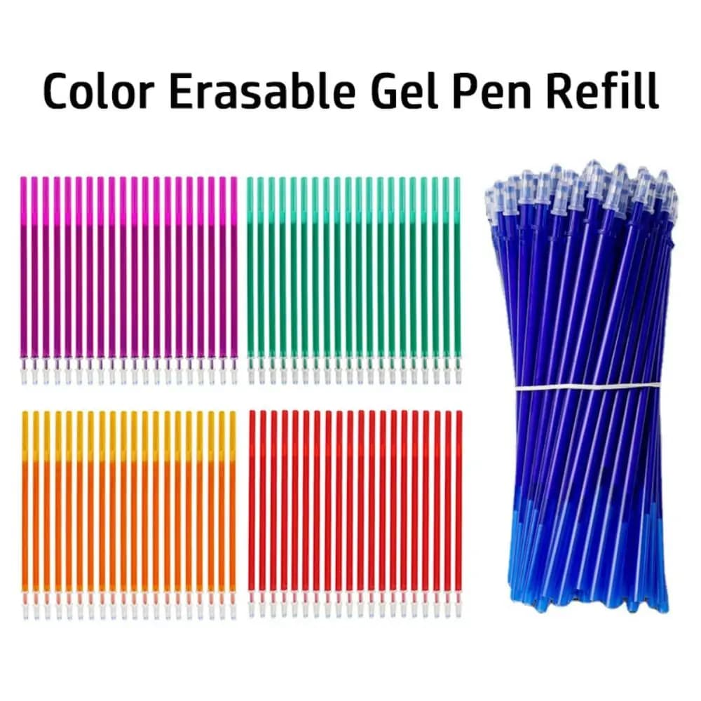 10PCS/Set 0.5mm Colorful Ink Gel Pen Refill Writing Tool Writing Stationery Neutral Pen Core Erasable Neutral Pen Refill
