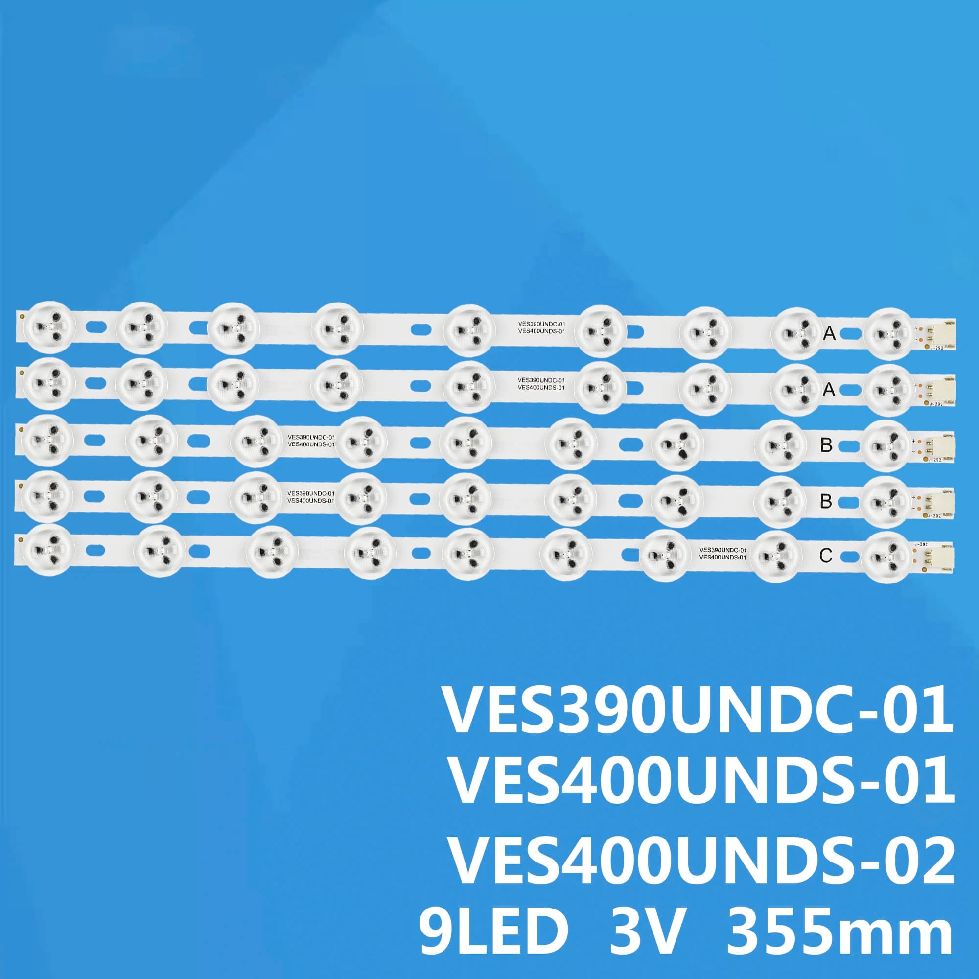 5 pieces x LED backlight strip for 40 "NDV REV1.0 VES400UNDS /DC VES400UNDC-01 39FHD-CNOV LC-39LD145K 40L3453DB 40PFL3018 TABLE