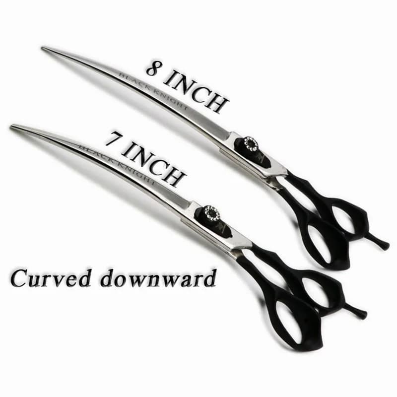 7.0 8.0 Inch Professional Pet Scissors For Dog Grooming Upward Curved Right Left Hand Shears