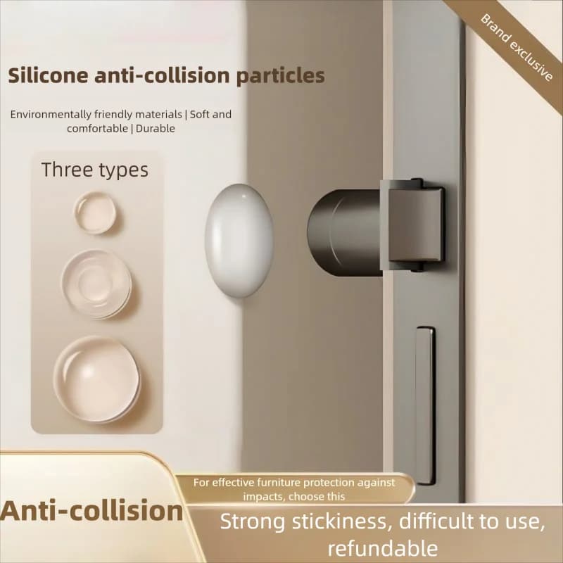 Cuscinetti Antiurto in Silicone per Porte, Armadietti, Cassetti e WC - Protezioni in Gomma per Mobili