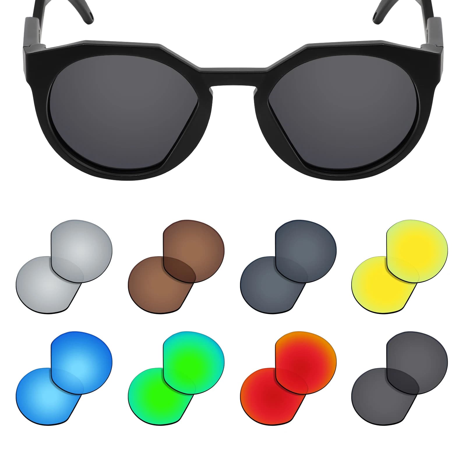 Firtox True UV400 Lenti Polarizzate di Ricambio per Occhiali da Sole Oakley HSTN OO9464 50mm (Solo Lenti) - Colori Multipli