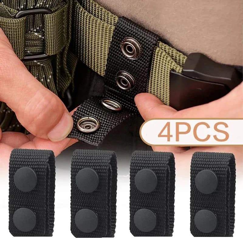 4 pezzi fibbia per cintura tattica multiuso custode per cintura resistente accessori per attrezzatura per cintura in tessuto portatile per sport all'aria aperta