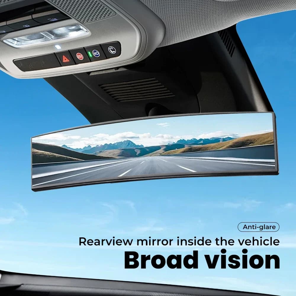 Car Baby Mirrors Interior Rear View Mirror Wide Angle Convex Rearview Mirror Anti Glare Large Vision Panoramic Auxiliary Monitor
