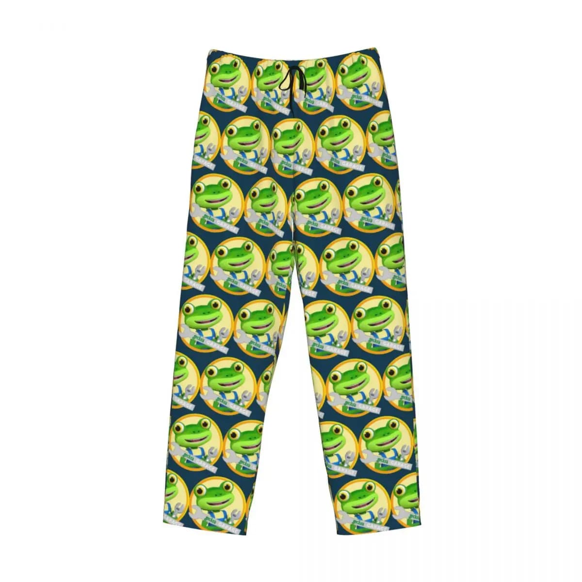 Pantaloni da pigiama personalizzati Gecko Garage da uomo, pigiami da notte, pantaloni da salotto con tasche