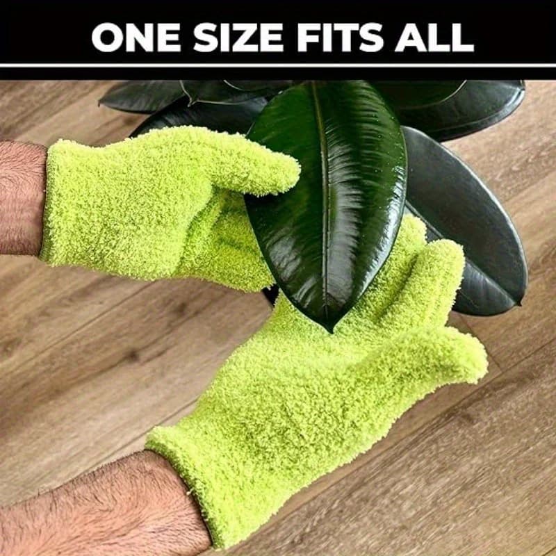 Microfiber cleaning gloves, 1 piece - Elastic and breathable gloves, not waterproof, for cars, boats, campers, pools, house, kitchen