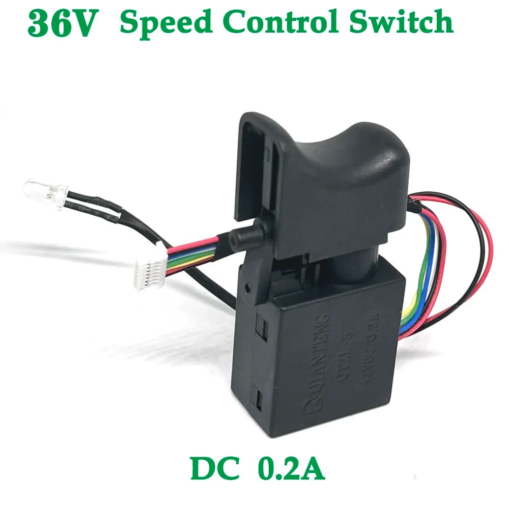 1/2/3PCS Electric Drill Tool Charge Speed Controller Switch Replacement 36V DC 0.2A