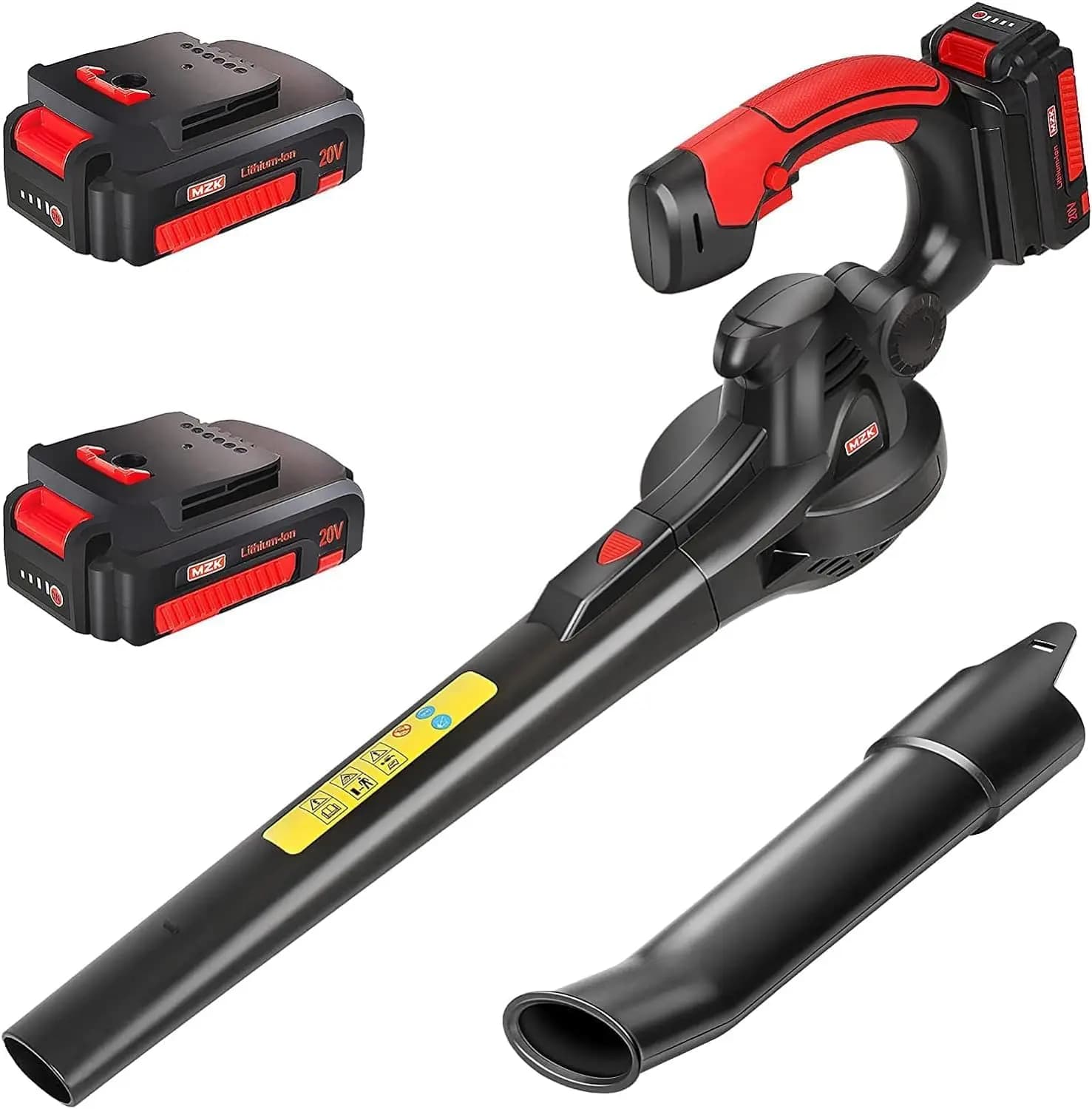 20 V battery leaf blower, light electric fan for lawn care, leaves, patio cleaning with battery and charger