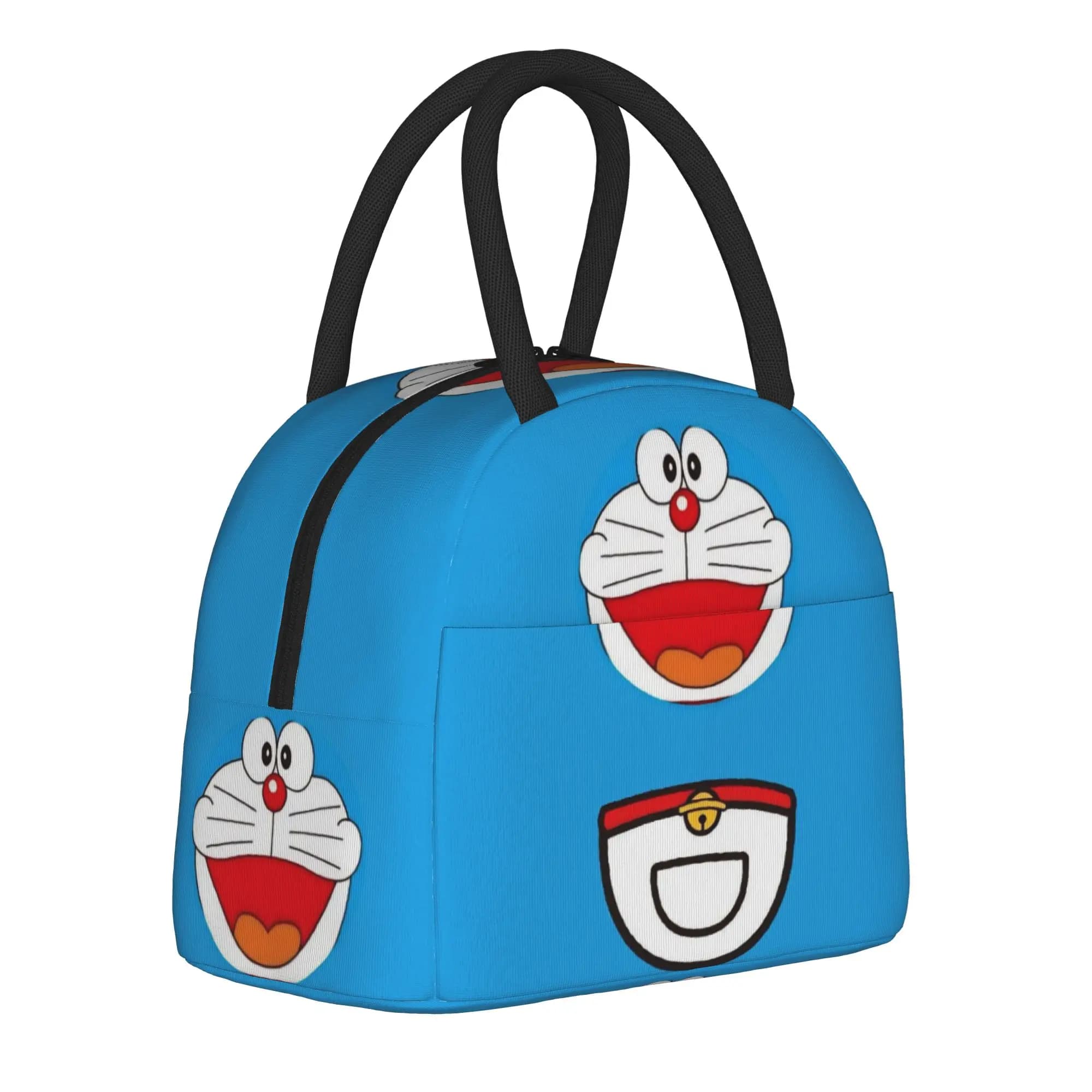 Borse termiche per il pranzo Doraemon Blue Cats Cat Merch, per la scuola, l'ufficio, contenitori per alimenti, borse termiche portatili per il pranzo