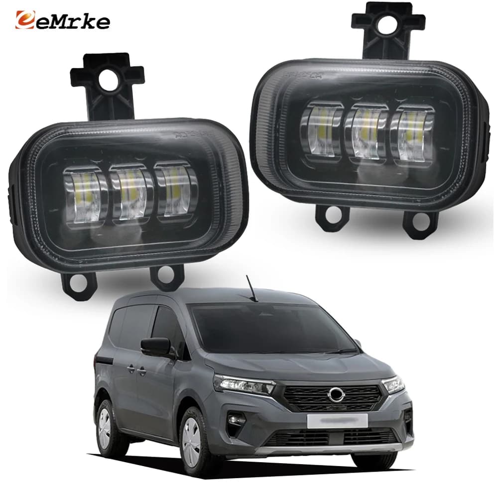 Fari Fendinebbia LED 40W per Nissan Townstar Europa 2021 2022 2023 2024, Luci Anteriori con Lente DRL 12V Alta Potenza Bianco/Giallo