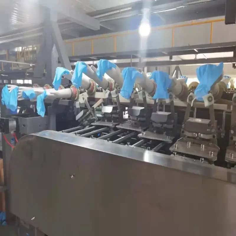 Macchina per la Produzione di Guanti Chirurgici Sterili in Lattice, Linea di Produzione di Guanti Medicali in Nitrile