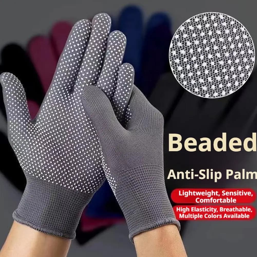 10 paia di guanti antiscivolo in nylon resistenti all'usura, guanti da lavoro in giardino per donne e uomini, guanti da ciclismo anti-UV per esterni