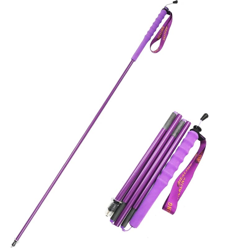 K3 Carbon Fiber Trekking Poles-Premium 3K Weave Purple | Ultra-Lightweight Adjustable 3-Section EVA Handle | OEM/ODM