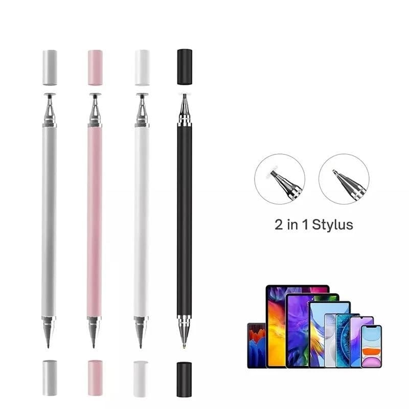 1-4Pcs Smart Tablet Phone Universal 2 in 1 Capacitive Stylus Pen Drawing Pens for iPhone/Android All Capacitive Touch Screens