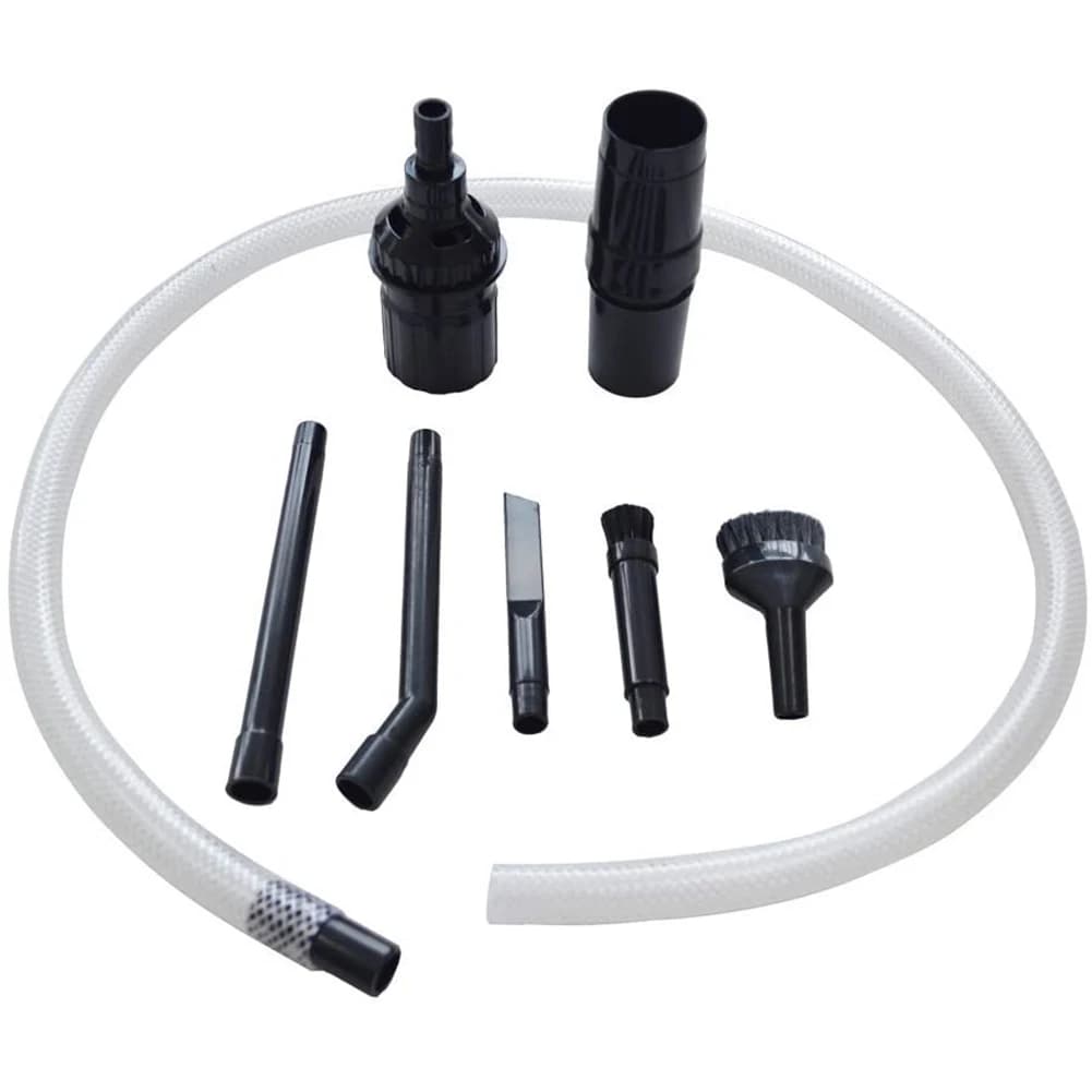 ABVT - Kit di Pulizia per Auto e Veicoli con Tubo di Aspirazione Piatto, Adattatore e Bocchetta per Fessure per Aspirapolvere Dyson V7 V8 V10 V11