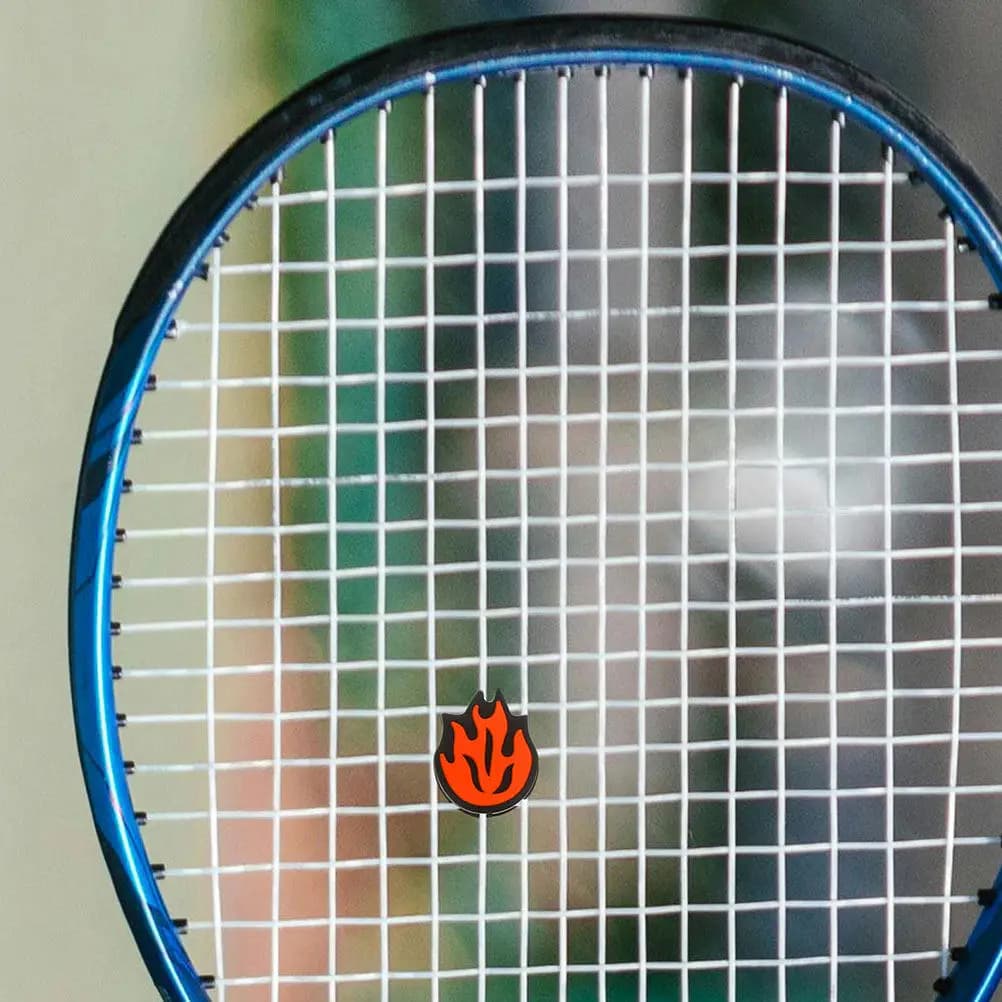 10 Pezzi Ammortizzatori in Silicone a Forma di Fiamma per Racchette da Tennis, Riduttori di Vibrazione Esterni per un Swing Stabile e una Maggiore Resistenza