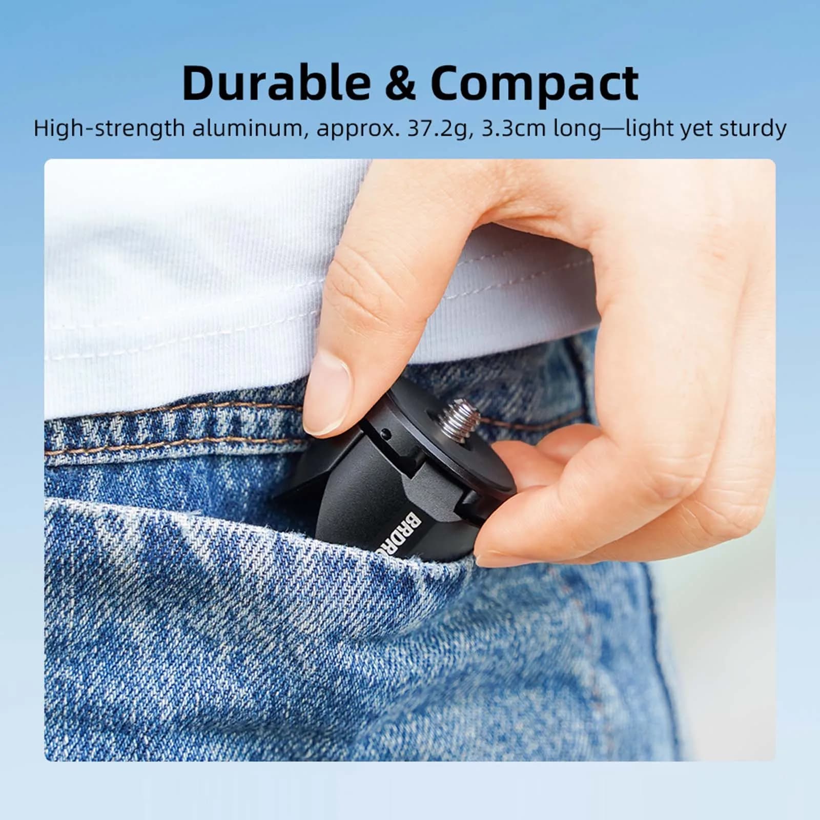 Metal Mini Tripod For DJI Pocket 4 3 for Insta360 X5 Action Camera Aluminum Desktop Stand Hand Grip Base Mount Accessories