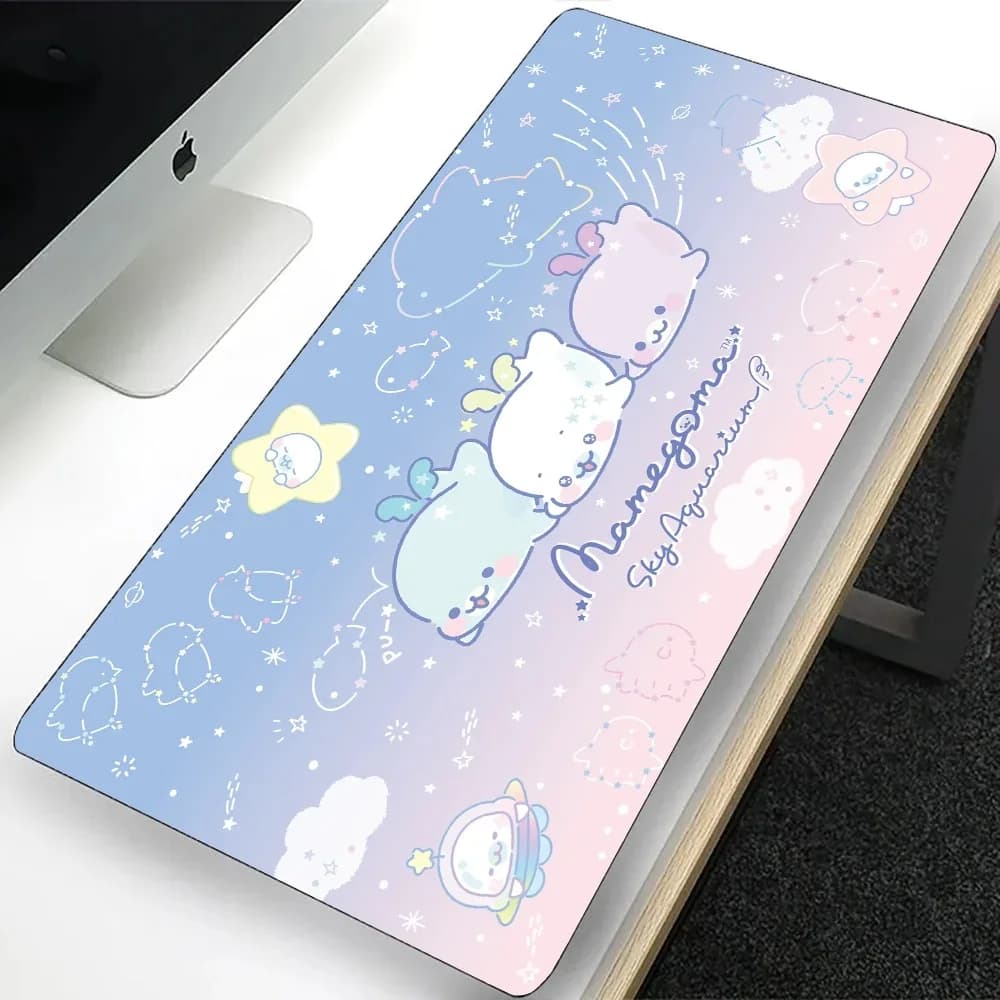 Cute Mamegoma Large Gaming Mouse Pad Computer Mousepad PC Gamer Laptop Mouse Mat Office Mausepad Silicone Keyboard Mat Desk Pad