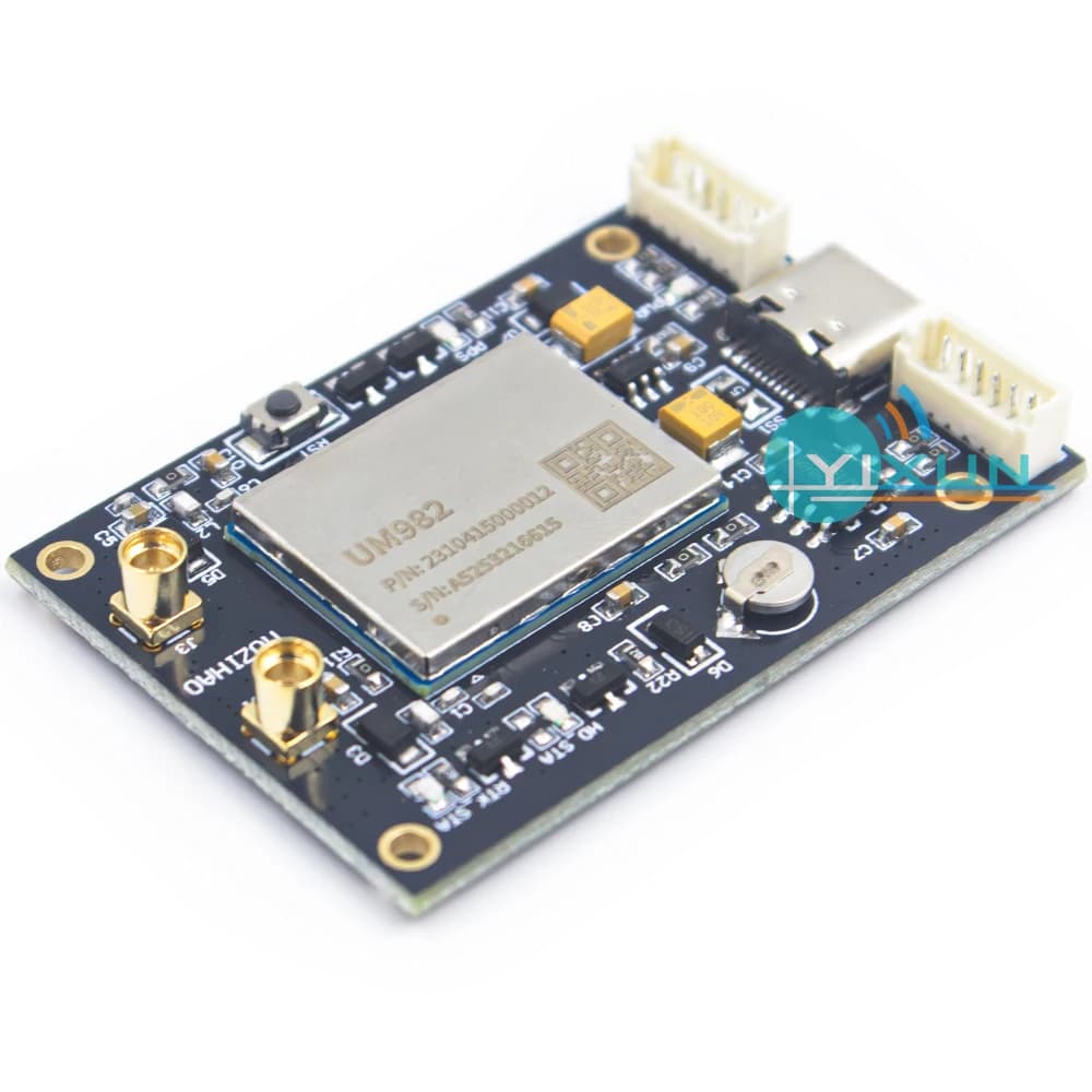 Modulo di orientamento di posizionamento GNSS a doppia antenna differenziale a livello centimetrico GPS RTK ad alta precisione UM982 ZED-F9P relativo