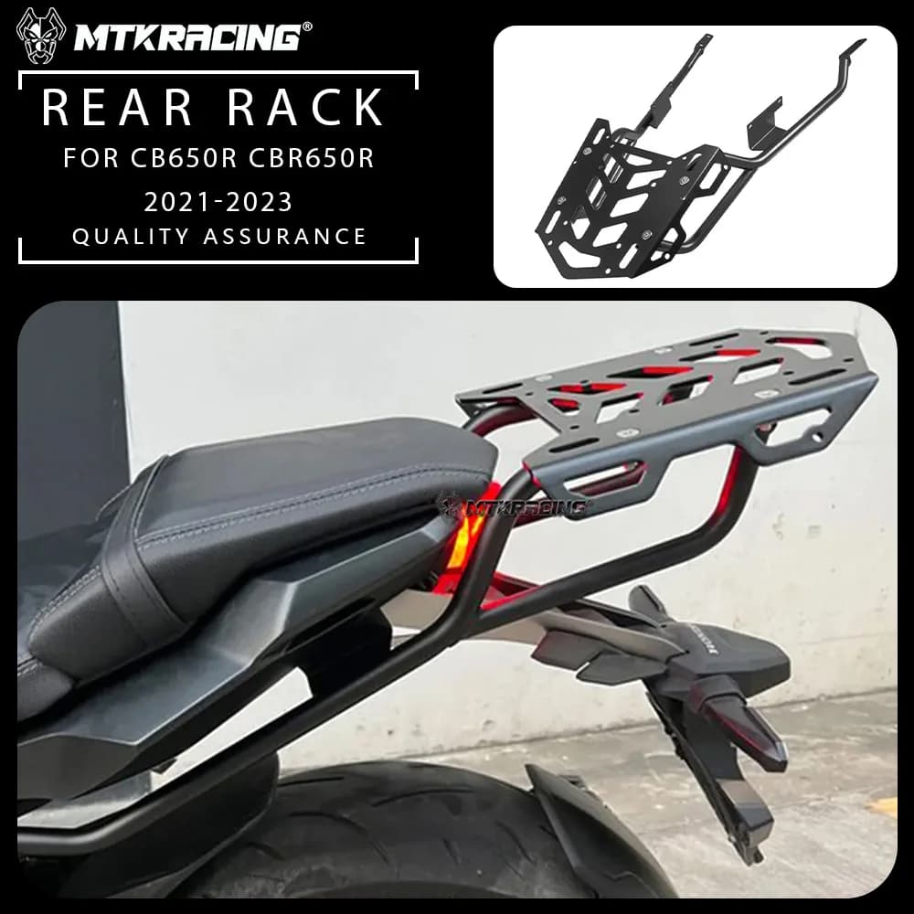 PER HONDA CB650R CBR650R 2021-2023 Moto Posteriore Portapacchi Portapacchi Mensola Top Box Supporto Staffa di Supporto