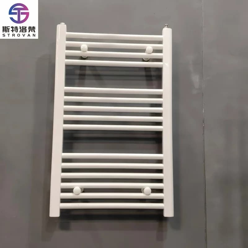 Elegante Portasciugamani in Acciaio dal Design Moderno e Salvaspazio per Bagni Contemporanei