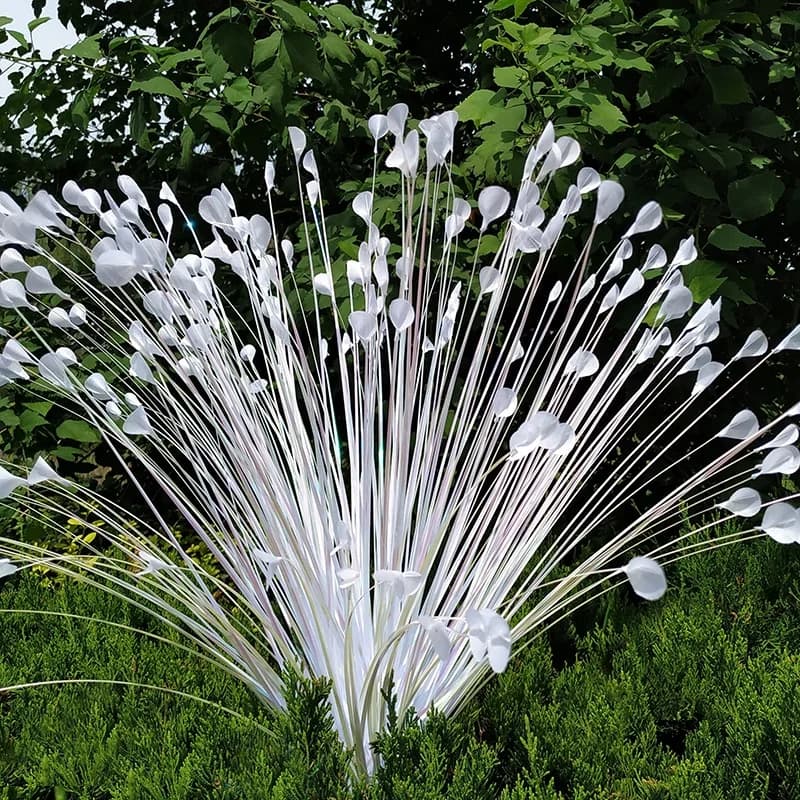 1 Pezzo 200 Teste di Erba del Pavone Artificiale, Pampas e Fiori di Canna per Composizioni Floreali, Decorazioni per Casa, Camera da Letto e Matrimoni, Fiori Finti