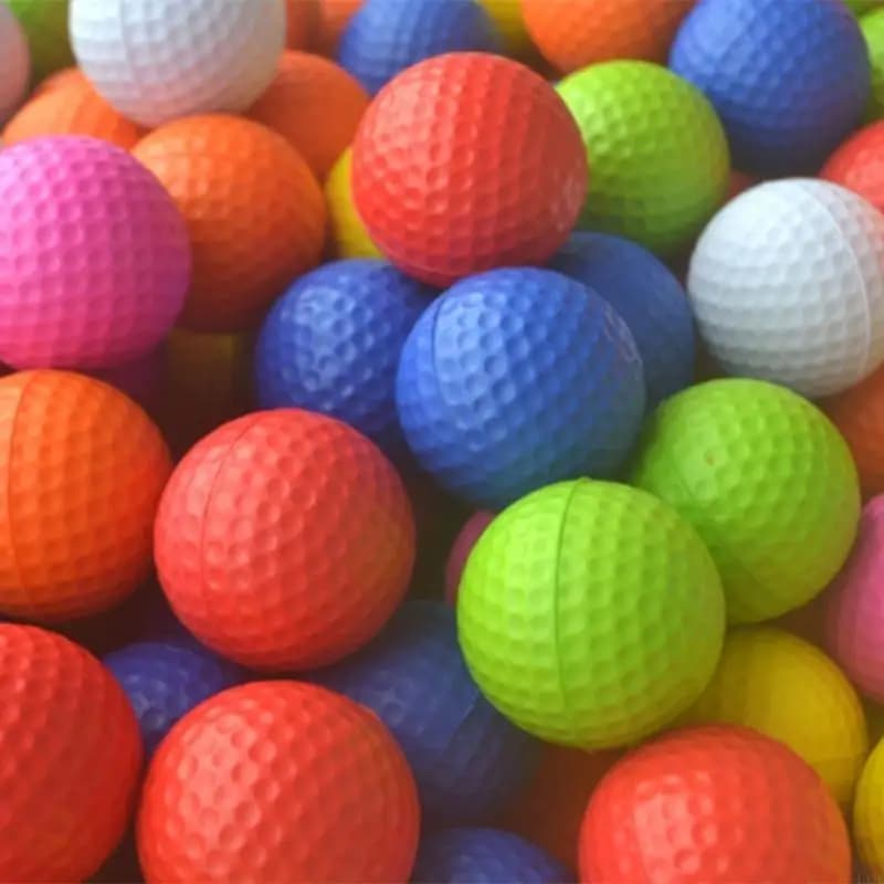 Confezione da 10 palline da golf in schiuma elastica, morbide palline da allenamento per golf, per allenamenti da swing, interni