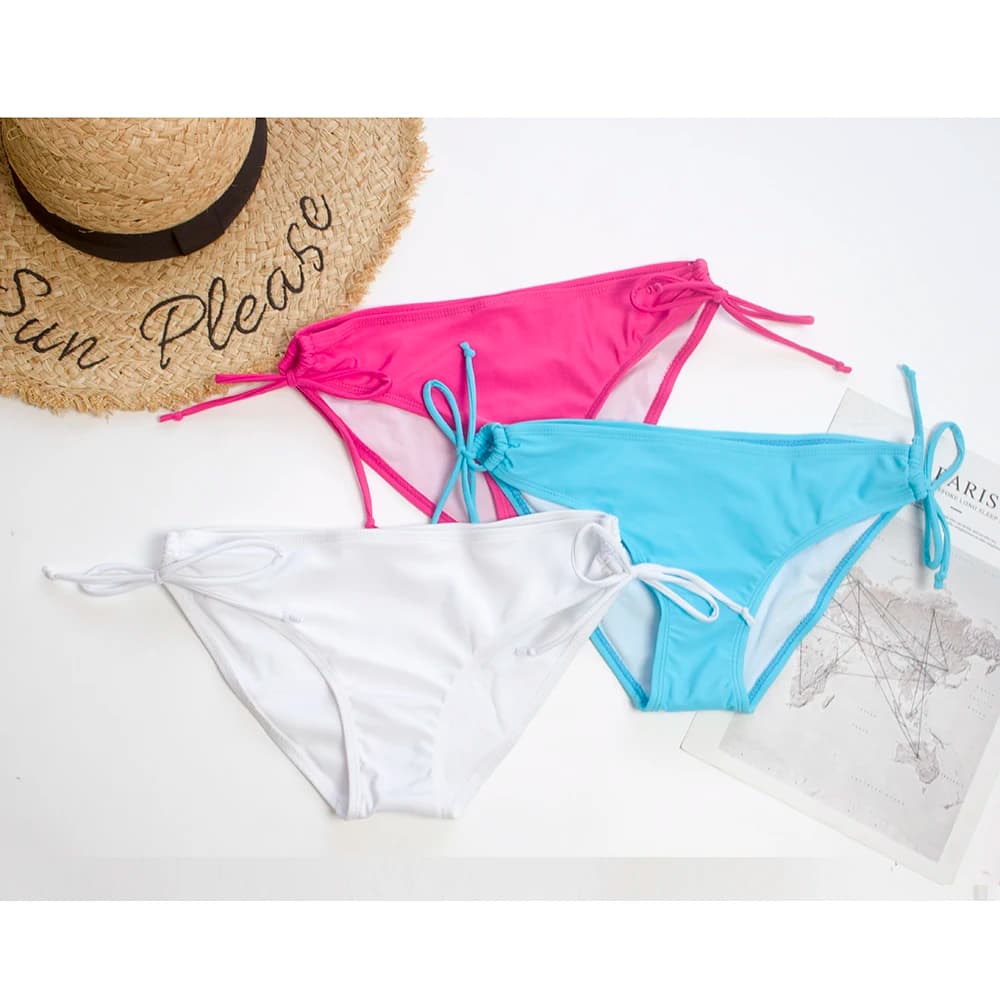 Slip Bikini Floreale Basic Tanga Brasiliano Donna 2026 - Costume da Bagno Sexy 171T