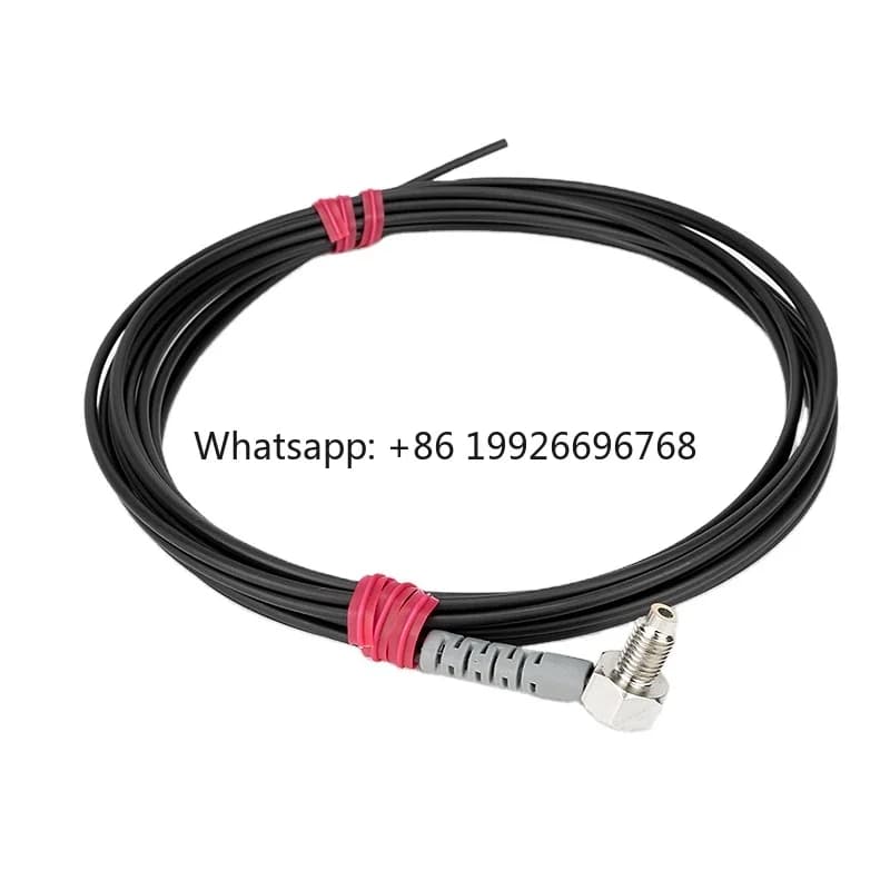 90 degrees bend high temperature M3 series diffuse mode plastic Optical fiber pigtail 1M cable fiber optic sensor