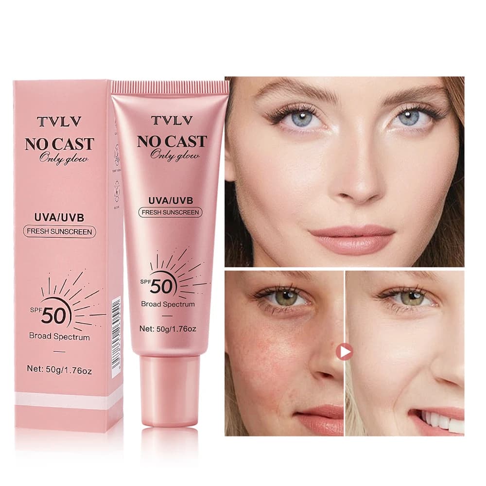 Tvlv Refreshing Sunscreen Spf50, Anti-Ultraviolet, Anti-Skin Tanning, Lightweight, Moisturizing, Refreshing, Non-Sticky, Comfortable on the Skin, Protective Cream