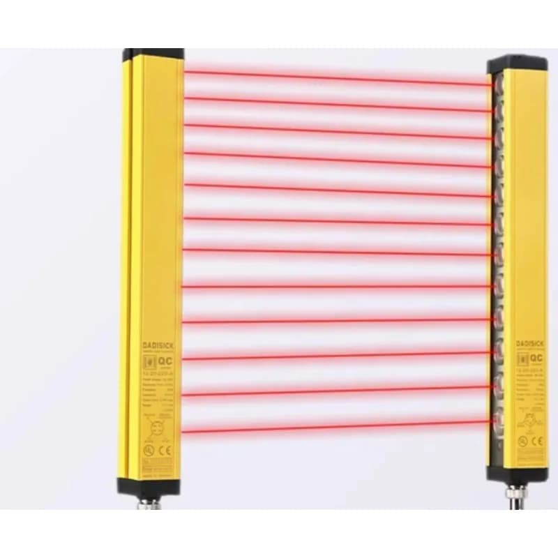 Adatto per la protezione delle macchine per maschere N95, sensore a griglia per barriera fotoelettrica di sicurezza, protezione fotoelettrica manuale a infrarossi (1 pezzo)