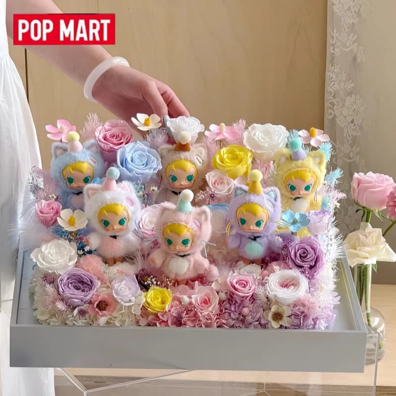 POPMART Original Baby Molly Pocket Friends Series Ciondolo Bambola in Vinile Blind Box Giocattolo per Decorazione Stanza Ragazze Simpatico Regalo a Sorpresa