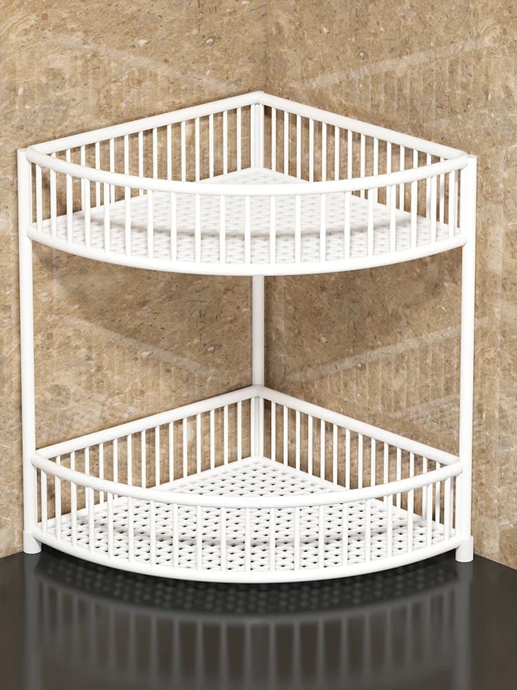 Organizzatore per lavabo da bagno in ferro, senza foratura, autoportante, con porta spazzolino e bicchieri
