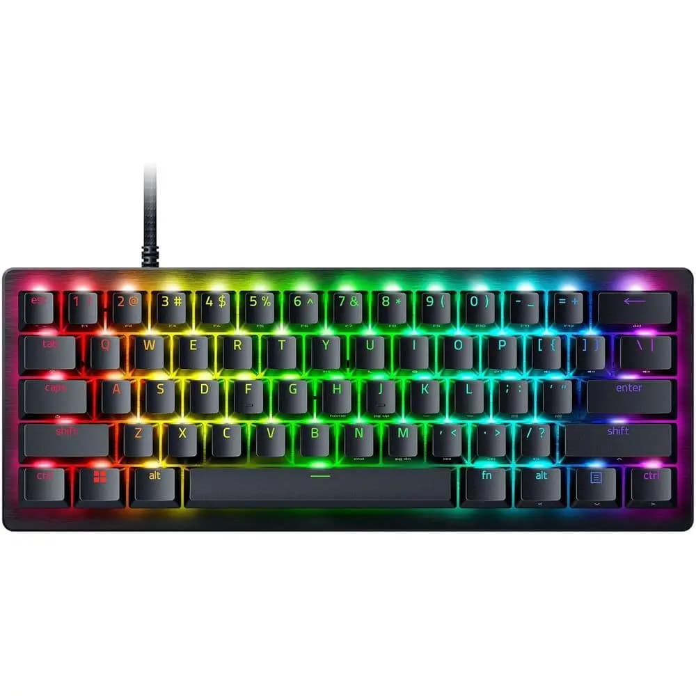 Tastiera da Gaming Pro Mini 60% con Switch Ottici: Attuazione Regolabile, Rapid Trigger, Tasti a Doppia Posizione, Tasti PBT Doubleshot, Nera (Re