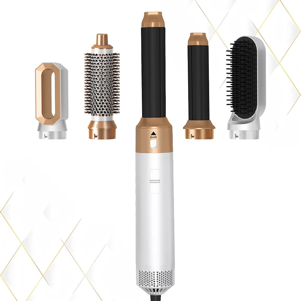 5 in 1 hairdryer hot comb set iron curler professional hair plate styling tool for hairdryer Airwrap for home use