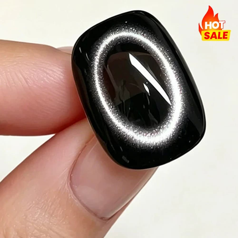 Ring-shaped nail tools cat eye effect for nail gel, ring magnet set for nail art, magnetic auxiliary tool for French manicure DIY at home