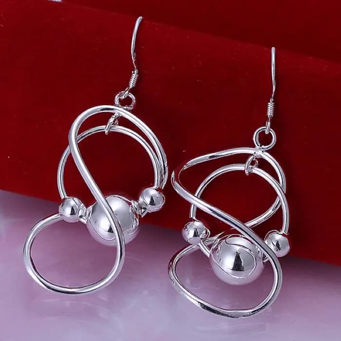 Orecchini in argento sterling 925, personalità creativa, personaggi minimalisti alla moda, orecchini pendenti, modellazione geometrica