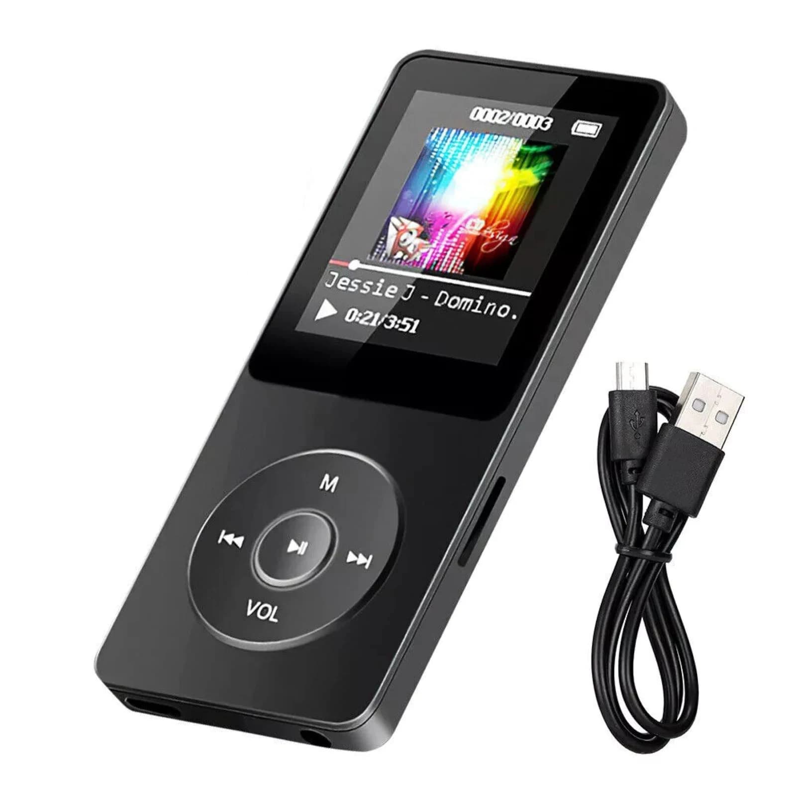 Lettore MP3 MP4 wireless BT Bluetooth 5.0 Batteria al litio incorporata Suono senza perdita HiFi Display con schermo HD Registratore vocale